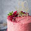 WAHAWU 90 Years Loved 90th Birthday & Anniversary Cake Topper, Glitter Photo Decoration Props view 4