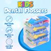 Ecovona - Tooth Floss Picks for Kids - 3 Pack (120 Count) - Toddler & Kid Safe Dental Floss Picks for The Whole Family - Advanced Design to Help Teach Dental & Oral Hygiene & Prevent Tooth Decay view 2