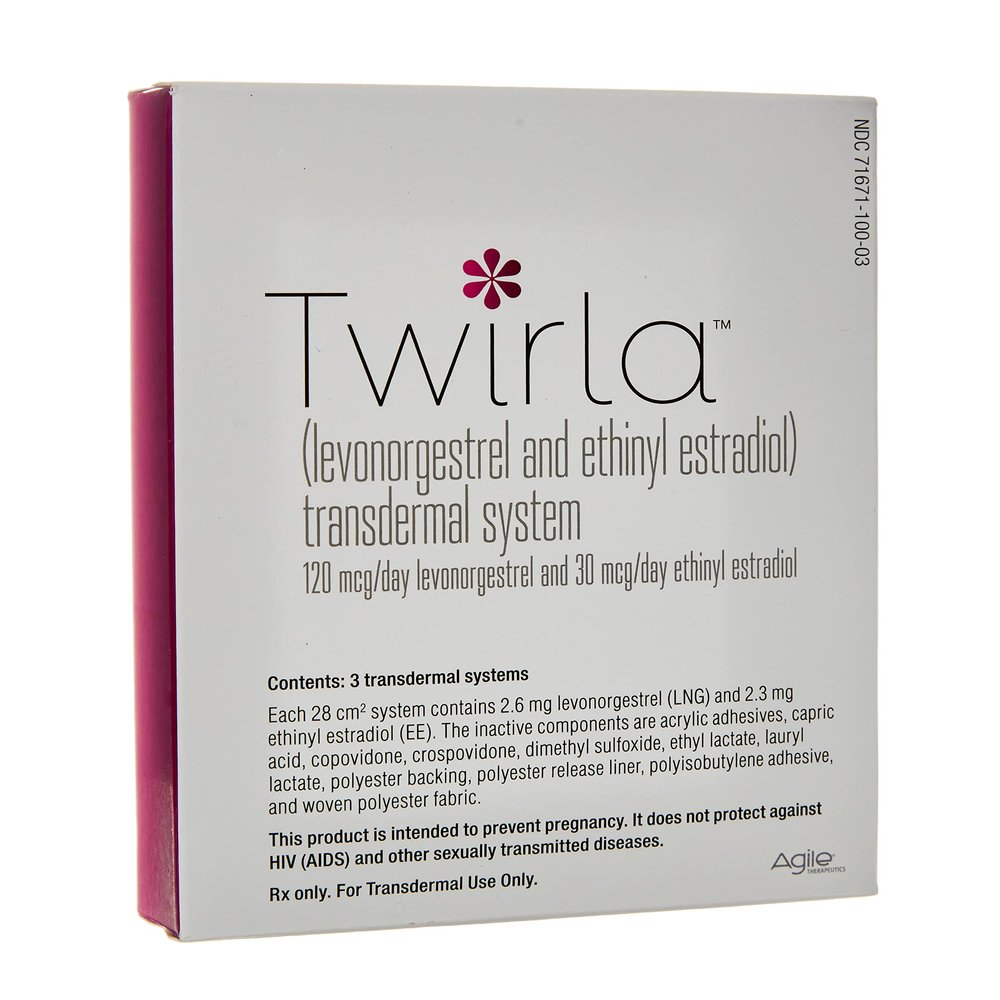 Twirla 3 Count Weekly Transdermal System (Brand for Ethinyl Estradiol / Levonorgestrel, Pack)