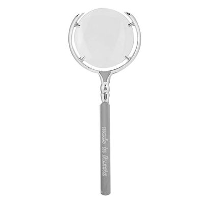 8X Magnifying Glass, Portable Handheld Handicraft Reading Magnifier for Seniors, Magnify Glasses Lens for Book Newspaper Reading//Jewelry/Repairing/Watch(3 Optional Color)(Silver)