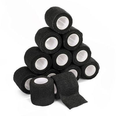12pcs Disposable Self Adhesive Bandage Wrap,Machine Grip Tape,Athletic Bandage,2" x 5 Yards,Grip Tape for Machine,Breathable Wound Tape,Bandage Wrap for Wrist,First Aid Tape