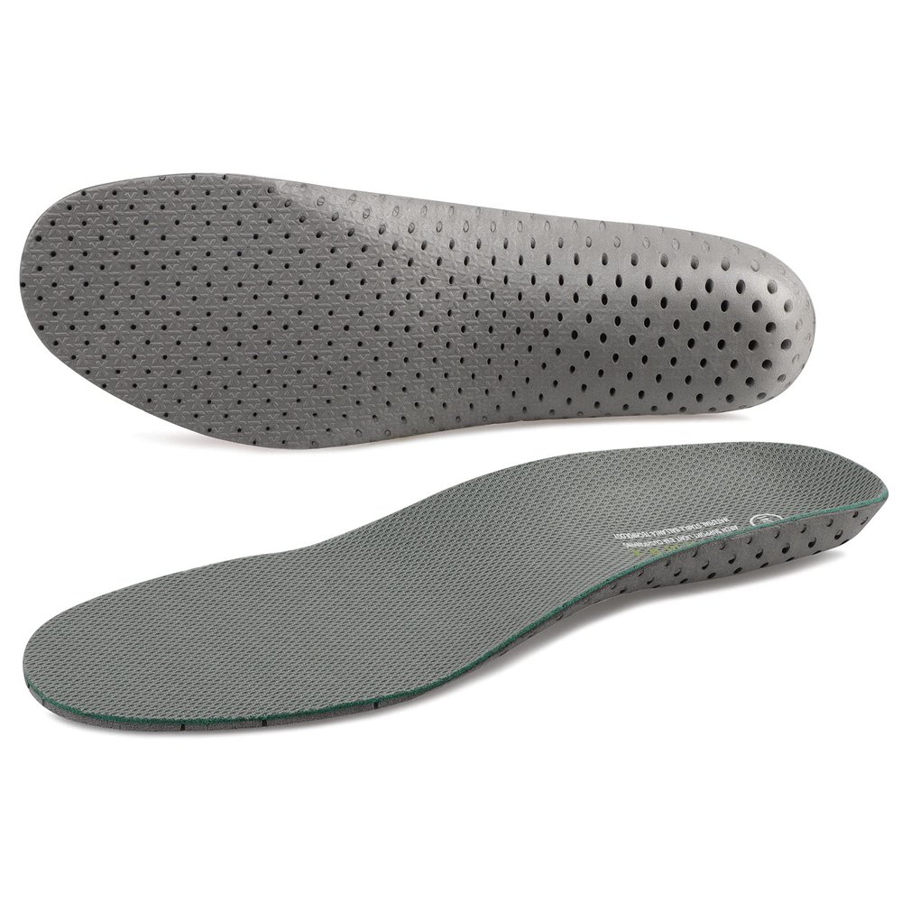 Knixmax Men's Sport Shoe Insoles, Comfort Thin Cushioning Orthotic Sneaker Inserts for Man, Breathable Running Innersoles Replacement Boot Liners Grey EU 44
