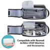 CURMIO CPAP Travel Bag Compatible with ResMed AirMini Machine, Portable CPAP Supplies Carrying Case Storage Bag, Gray (Empty Bag Only, Patent Pending) view 2