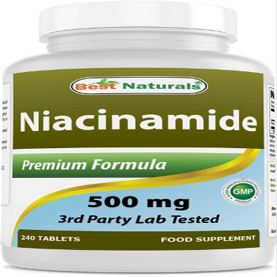 Best Naturals Niacinamide 500mg 240 Tablets (Suitable for Vegetarian) - Non-Flushing Form of Niacin (Vitamin B3)