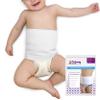 BABY BLOWOUT BLOCKER Pediatric Ostomy Wrap Mild Compression Band - White, Waist Size 18 - 21 Inches | Compression Waist Wrap Bandage Support Belt to Prevent Ostomy Leaks and Secure G Tube and Feeding Tube (OWWT,Size 1) view 1