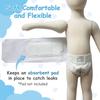 BABY BLOWOUT BLOCKER Pediatric Ostomy Wrap Mild Compression Band - White, Waist Size 18 - 21 Inches | Compression Waist Wrap Bandage Support Belt to Prevent Ostomy Leaks and Secure G Tube and Feeding Tube (OWWT,Size 1) view 3