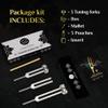 Tuning Forks for Healing Set (128Hz, 256Hz, 512Hz)  Essential Yoga and Meditation Accessories & Sound Therapy Devices view 3