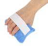Finger Separator, Anti Stick Hand Finger Aid Protector Bedridden Elderly Care Pad Blue Finger Grips Hand Contracture Cushions with Elastic Band Hand Wrist Braces Ergonomic Supports view 1