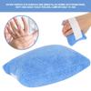 Finger Separator, Anti Stick Hand Finger Aid Protector Bedridden Elderly Care Pad Blue Finger Grips Hand Contracture Cushions with Elastic Band Hand Wrist Braces Ergonomic Supports view 2