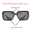 COTIA Bifocal Photochromic Reading Glasses For Men Presbyopia Vintage Square Frame Turn Gray Lens Readers Bifocal Spectacles (black, 1.25) view 2