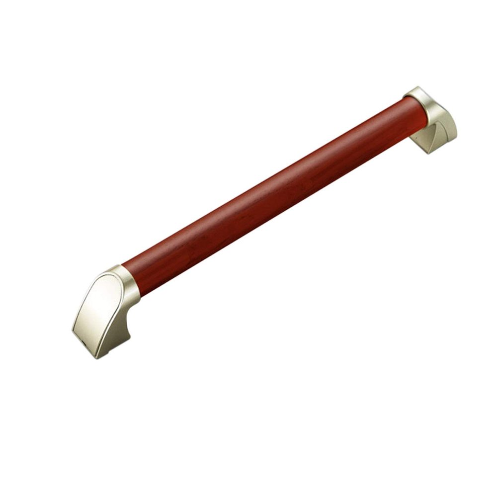 Bathroom Handrail Bathroom Grab Bar Toilet Shower Bathtub Handicap Support Balance Zinc Alloy Pine Wood Non-Slip Rubber Safety Rail Bathroom Grab Bars (Color : A, Grab Bar Size : 34cm)