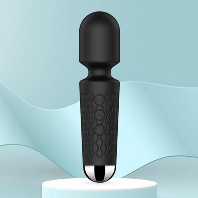 AEVEONE Personal Massager - Handheld Wand Feature, Quiet & Waterproof - 20 Speeds 8 Patterns Cordless Vibrating for Neck, Back Pain, Tension Relief & Sports Recovery-Black