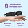 AEVEONE Personal Massager - Handheld Wand Feature, Quiet & Waterproof - 20 Speeds 8 Patterns Cordless Vibrating for Neck, Back Pain, Tension Relief & Sports Recovery-Black view 2