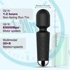 AEVEONE Personal Massager - Handheld Wand Feature, Quiet & Waterproof - 20 Speeds 8 Patterns Cordless Vibrating for Neck, Back Pain, Tension Relief & Sports Recovery-Black view 4
