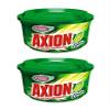 AXION Dish-wash Paste LIME 450g The Real Grease-Catcher LAVAPLATOS El Verdadero Arrancagrasa LIMON (Pack of 2) - Imported from Colombia view 1