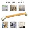 Bathroom Handrail Bathroom Grab Bar Toilet Shower Bathtub Handicap Support Balance Zinc Alloy Pine Wood Non-Slip Rubber Safety Rail Bathroom Grab Bars (Color : B, Grab Bar Size : 34cm) view 3