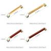 Bathroom Handrail Bathroom Grab Bar Toilet Shower Bathtub Handicap Support Balance Zinc Alloy Pine Wood Non-Slip Rubber Safety Rail Bathroom Grab Bars (Color : B, Grab Bar Size : 34cm) view 4