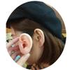 CHUANCI Soft Silicone Ear Model for Hearing aid 1:1 Human Ear Ear Model Simulation Display Props Teaching Tools Jewelry Display Earrings (1PC White Right) view 2