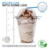 12 oz Clear Plastic Dessert Cups with Lids (Set of 50) Small Disposable Parfait Cup, Dome Lid - No Hole, 12-Ounce Party Fruit Containers, Banana Pudding Bowl, Jello, Ice Cream, Desserts Container view 2