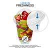 16 oz Clear Plastic Dessert Cups with Lids (Set of 50) Medium Disposable Parfait Cup, Dome Lid - No Hole, 16-Ounce Party Fruit Containers, Banana Pudding Bowl, Jello, Ice Cream, Desserts Container view 4