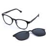 VITENZI Progressive Reading Glasses for Women and Men Multifocal Computer Readers with Blue Light Blocking MultiFocus Lenses - Includes Magnetic Sunglasses Clip On Naples in Black 2.50 view 1