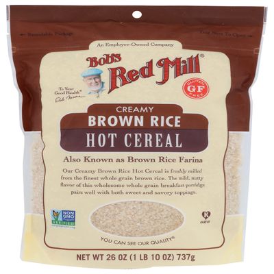 Bobs Red Mill Brown Rice Hot Cereal, 26 Ounce (Pack of 4) - Gluten Free, Non GMO, Whole Grain, Vegan, Kosher