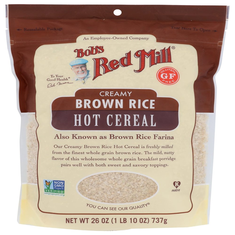 Bobs Red Mill Brown Rice Hot Cereal, 26 Ounce (Pack of 4) - Gluten Free, Non GMO, Whole Grain, Vegan, Kosher