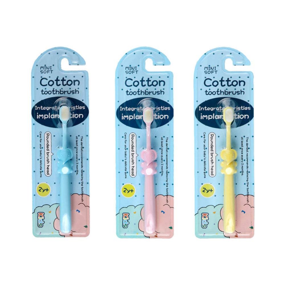 TOYANDONA 3pcs Toothbrushes Soft Bristles Cartoon Design for Years Old Gentle Cleaning Elephant Shape Ergonomic Grip for Boys and Girls Manual Oral Care