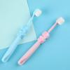 TOYANDONA 3pcs Toothbrushes Soft Bristles Cartoon Design for Years Old Gentle Cleaning Elephant Shape Ergonomic Grip for Boys and Girls Manual Oral Care view 3