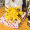 WRAPAHOLIC 12-Count Yellow Self-Adhesive Curly Bows Gift Wrap Accessory - Perfect for Christmas, Birthday, Holiday, Party Favors Decorations view 3