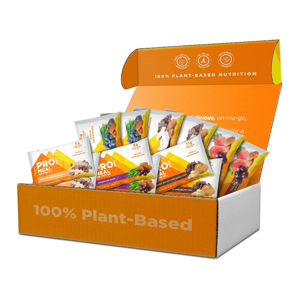 PROBAR MEAL Bar Fan Favorites Variety Pack (6 Flavor), Natural Energy, Non-GMO, Gluten-Free, Plant-Based, Whole-Food Ingredients (12 Count)