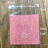 Artboil 100pcs Pink Self-Adhesive Treat Bags  Small Cellophane Cookie Bags for Candy, Bakery, Party & Wedding Favors (3.94 x 3.94) view 3