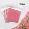 Artboil 100pcs Pink Self-Adhesive Treat Bags  Small Cellophane Cookie Bags for Candy, Bakery, Party & Wedding Favors (3.94 x 3.94) view 4