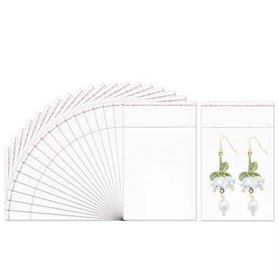 Doutop 300pcs 3x4 Adhesive Clear Cellophane Bags 1mil OPP Small Self Sealing Bags Cello bags for Jewelry Earrings Candies Bakery Candle Soap Cookie (4 Sizes to Choose from)