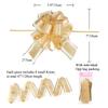 AKLVBL 10 PCS Large Pull Bow Gift Wrapping Bows, Pull Bow with Ribbon for Wedding Gift Baskets, Party Gift Wrap Bows, Presents Decorating Bows (Gold) view 2