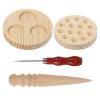 1 Set Mold Wood Moxa Cone Mold Household Moxa Cone Mold Moxibustion Supplies Moxa Cone Maker Rod Making DIY Bar view 1