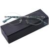 AQWANO Rimless Reading Glasses Blue Light Blocking, Women Fashion Readers Stylish Pattern Frame Anti Blue Rays Reduce Eyestrain Frameless lens, Green 1.25 view 1