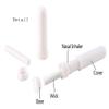 12 Pcs Essential Oil White Nasal Inhaler Tubes Refillable Empty Plastic Nasal Inhalers Sticks for DIY Essential Oil and Other Liquid with 12 Pcs Cotton Wicks view 2