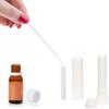 12 Pcs Essential Oil White Nasal Inhaler Tubes Refillable Empty Plastic Nasal Inhalers Sticks for DIY Essential Oil and Other Liquid with 12 Pcs Cotton Wicks view 3