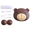 DoyiFun 2 Pcs Pink Pig Contact Lens Case Travel Kit, Cute Portable Panda Bear Animal Contact Lens Box Holder Soak Storage Container with Mirror Bottle Tweezers Stick Remover Tool(Random 2 Style) view 3