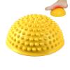 Agatige Foot Massage Ball, Half Round PVC Spiky Foot Wakers Balance Therapy Dome Trigger Point Ball Feet Massage Roller for Yoga Fitness Exercise Gym Massager(Yellow) view 1