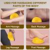 Agatige Foot Massage Ball, Half Round PVC Spiky Foot Wakers Balance Therapy Dome Trigger Point Ball Feet Massage Roller for Yoga Fitness Exercise Gym Massager(Yellow) view 3