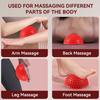 Agatige Foot Massage Ball, Half Round PVC Spiky Foot Wakers Balance Therapy Dome Trigger Point Ball Feet Massage Roller for Yoga Fitness Exercise Gym Massager (Red) view 2
