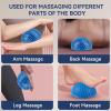 Agatige Foot Massage Ball, Half Round PVC Spiky Foot Wakers Balance Therapy Dome Trigger Point Ball Feet Massage Roller for Yoga Fitness Exercise Gym Massager (Blue) view 3