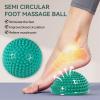 Agatige Foot Massage Ball, Half Round PVC Spiky Foot Wakers Balance Therapy Dome Trigger Point Ball Feet Massage Roller for Yoga Fitness Exercise Gym Massager (Green) view 4