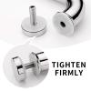 12 inches Stainless Steel Bath Safety Grab Bar (2 Pack), Towel Bar, Bathroom Balance Bar, Safety Hand Rail Support, Handicap Elderly Injury Senior Bath Assist Handle 500lbs Loading Capacity, SUS304 view 2
