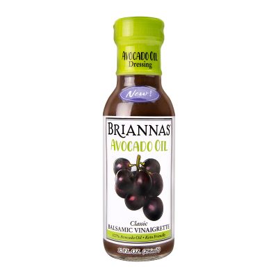 BRIANNAS - Avocado Oil Balsamic Vinaigrette Dressing - Nutrient Rich, Keto Friendly, Vegan Salad Dressing made with 100% Avocado Oil - 10 oz. Bottle