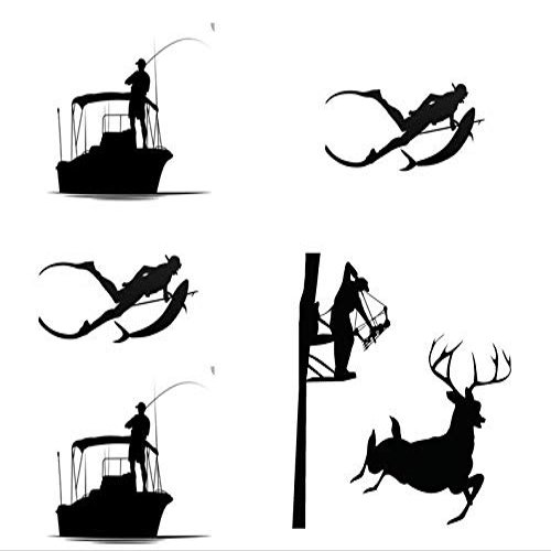 1/2 Sheet - Outdoors Hunting Birthday - D24688 - 2D Edible Cake Cupcake Party Topper