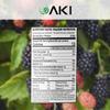 AKI BlackBerry Powder, Ideal in Nutrients, Vitamin C, Sugar-Free, Vegan-Friendly - Ideal for Baking, Flavoring, Smoothie, Yogurt, Popsicles, Sprinkle of Magenta Color (5.29oz/150g) view 4