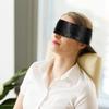 AnHua 2pcs Satin Eye Mask Sleep Mask, Soft Smooth Blindfold, 57 in Long Adjustable to Tie Your Eyes, Suitable for Couple Adult, Travel, Nap,Meditation (Black) view 2